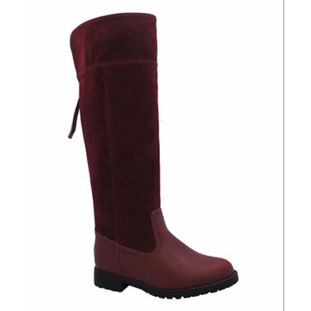 Girls burgundy Valerie boot size 11t